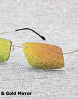 Jackjad The Matrix Style Polarized Driving Men Sunglasses Design Titanium Memory-Polarized Sunglasses-Bargain Bait Box-C6 Gold Gold-Bargain Bait Box