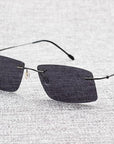 Jackjad The Matrix Style Polarized Driving Men Sunglasses Design Titanium Memory-Polarized Sunglasses-Bargain Bait Box-D2 Gray-Bargain Bait Box