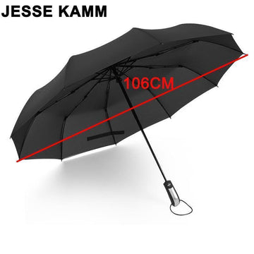 Jesse Kamm Fully-Automatic Three Folding Male Commercial Compact Large Strong-Umbrellas-Bargain Bait Box-Black-China-Bargain Bait Box