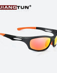 Jiangtun Flexible Tr90 Sport Sunglasses Men Polarized Uv400 Protection Sun-Polarized Sunglasses-Bargain Bait Box-C1 Black l Gray-Bargain Bait Box