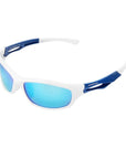 Jiangtun Flexible Tr90 Sport Sunglasses Men Polarized Uv400 Protection Sun-Polarized Sunglasses-Bargain Bait Box-C5 White l Blue-Bargain Bait Box