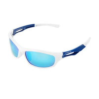 Jiangtun Flexible Tr90 Sport Sunglasses Men Polarized Uv400 Protection Sun-Polarized Sunglasses-Bargain Bait Box-C5 White l Blue-Bargain Bait Box