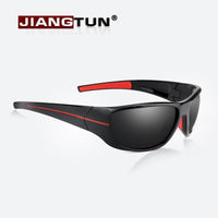 Jiangtun Polarized Sunglasses Men Women Sun Glasses Driving Gafas De Sol Hipster-Polarized Sunglasses-Bargain Bait Box-Black Red l Gray-Bargain Bait Box