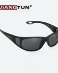 Jiangtun Polarized Sunglasses Polaroid Glasses Side Window Design Driving-Polarized Sunglasses-Bargain Bait Box-C2 Black l Brown-Bargain Bait Box