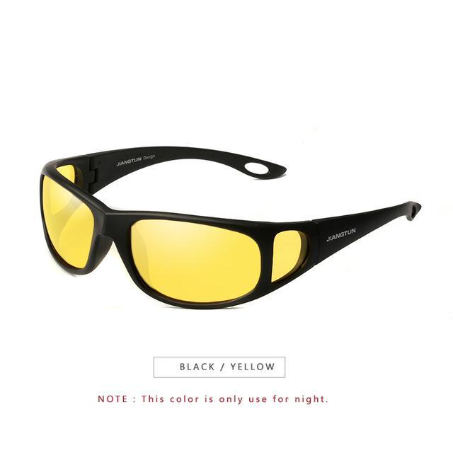 Jiangtun Polarized Sunglasses Polaroid Glasses Side Window Design Driving-Polarized Sunglasses-Bargain Bait Box-C3 Yellow For Night-Bargain Bait Box
