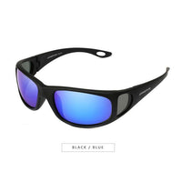 Jiangtun Polarized Sunglasses Polaroid Glasses Side Window Design Driving-Polarized Sunglasses-Bargain Bait Box-C5 Black l Blue-Bargain Bait Box