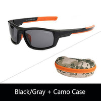 Jiangtun Trendy Camo Black Polarized Sunglasses Men Women Sports Sun Glasses-Polarized Sunglasses-Bargain Bait Box-C2 Black l Gray-Bargain Bait Box