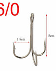 Jsm 15 Pcs/Lot Size 6/0-10/0 Big Game Fishing Treble Hooks Barbed Hook Lure-Treble Hooks-Bargain Bait Box-China-6-Bargain Bait Box