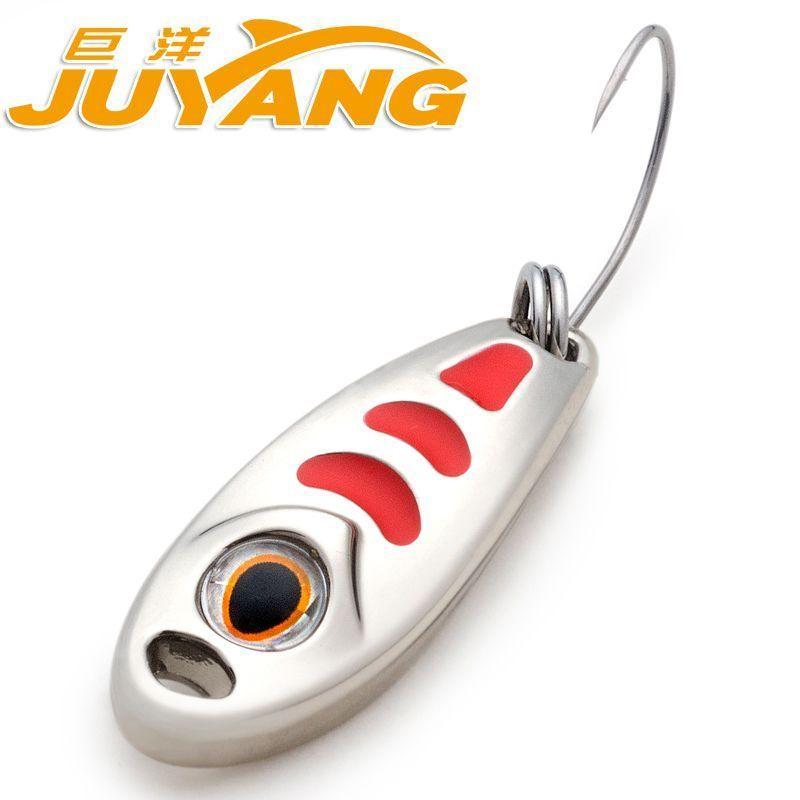 Juyang Small Pea Metal Spinner Spoon Hard Baits Fishing Tackle 1.5G 3G 5G-Casting &amp; Trolling Spoons-Bargain Bait Box-5g Silver-Bargain Bait Box