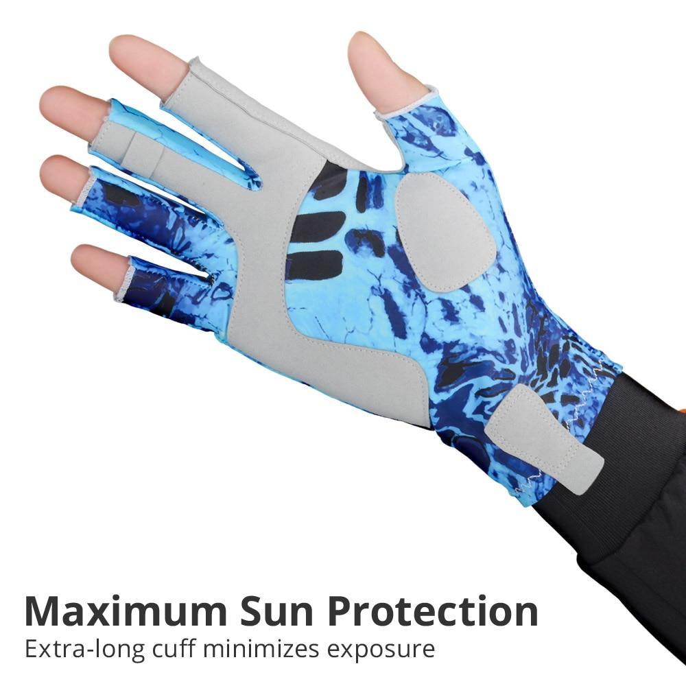 Kastking Fishing Gloves Spf 50 Sun Men Hands Protection Gloves Breathable-Fishing Gloves-kastking official store-Blackou-M-China-Bargain Bait Box