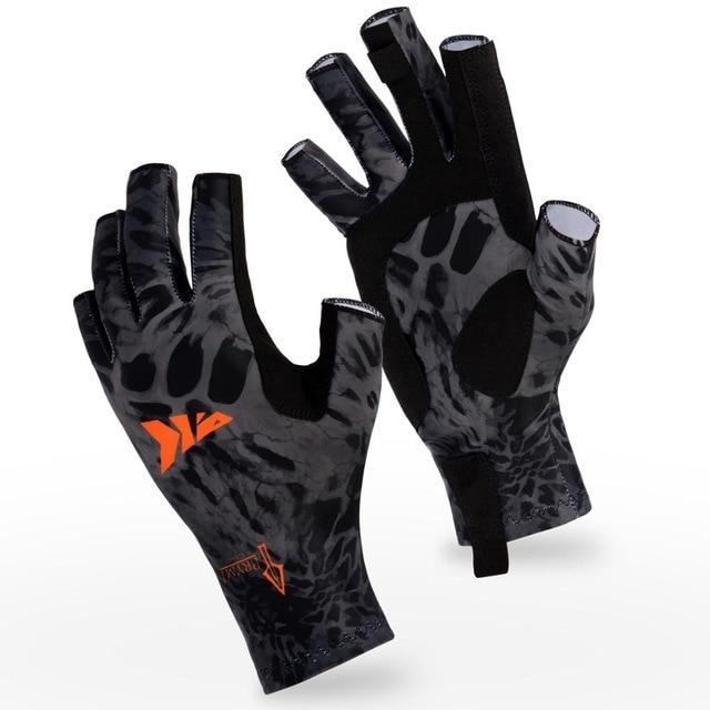 Kastking Fishing Gloves Spf 50 Sun Men Hands Protection Gloves Breathable-Fishing Gloves-kastking official store-Blackou-M-China-Bargain Bait Box