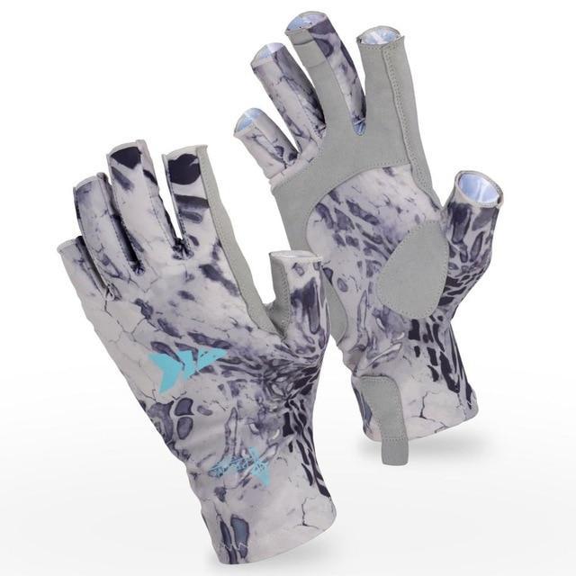 Kastking Fishing Gloves Spf 50 Sun Men Hands Protection Gloves Breathable-Fishing Gloves-kastking official store-Silver Mist-M-China-Bargain Bait Box