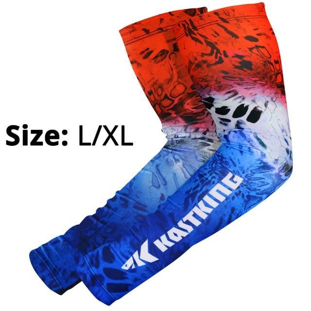 Kastking Uv Protection Arm Sleeves Quick Dry Breathable High Elasticity-Fishing Arm Sleeve-kastking official store-Red-LXL-Bargain Bait Box