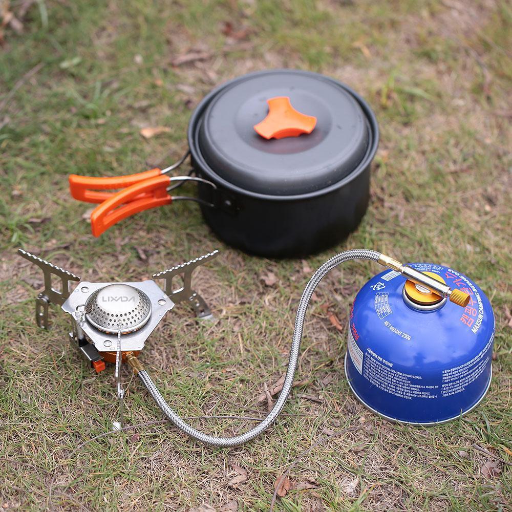 Lixada 17*7Cm Mini Camping Stoves Folding Outdoor Gas Stove Portable Furnace-Enjoy Sports^_^-Bargain Bait Box