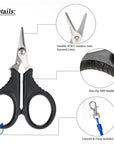 Lixada Small Fishing Scissors Stainless Steel-Fishing Scissors-Bargain Bait Box-Bargain Bait Box