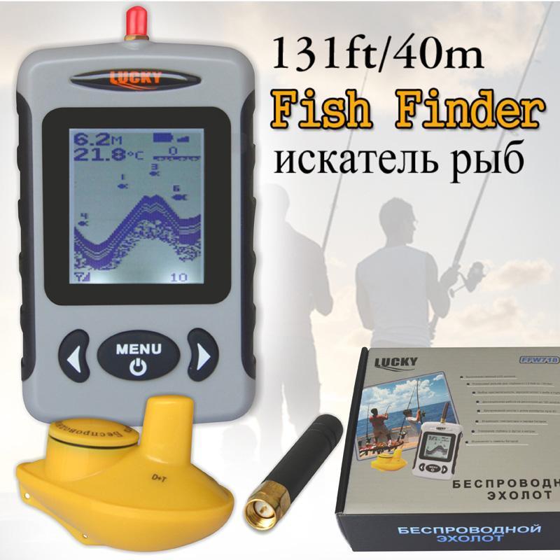 Lucky Ffw718 Depth Sonar Fish Finder Wireless Sounder Sonar Alarm Fishfinder-Fish Finders-Bargain Bait Box-China-Bargain Bait Box