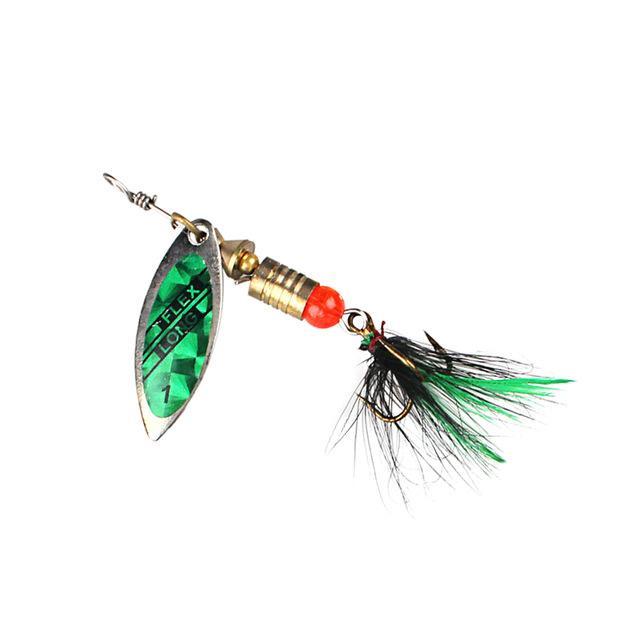 Lushazer Fishing Spinner Bait 2.5-4.5G Spoon Lure Metal Baits Treble Hook Fish-Inline Spinners-Bargain Bait Box-F-Bargain Bait Box
