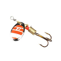 Lushazer Fishing Spinner Bait 2.5-4.5G Spoon Lure Metal Baits Treble Hook Fish-Inline Spinners-Bargain Bait Box-H-Bargain Bait Box