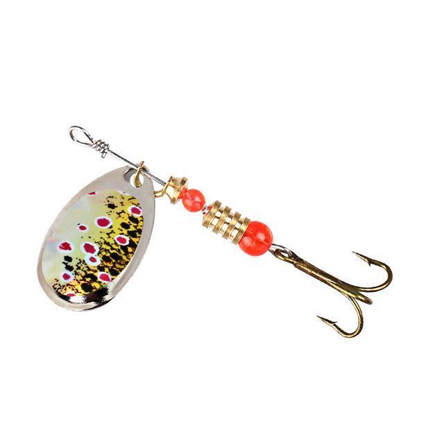 Lushazer Fishing Spinner Bait 2.5-4.5G Spoon Lure Metal Baits Treble Hook Fish-Inline Spinners-Bargain Bait Box-M-Bargain Bait Box