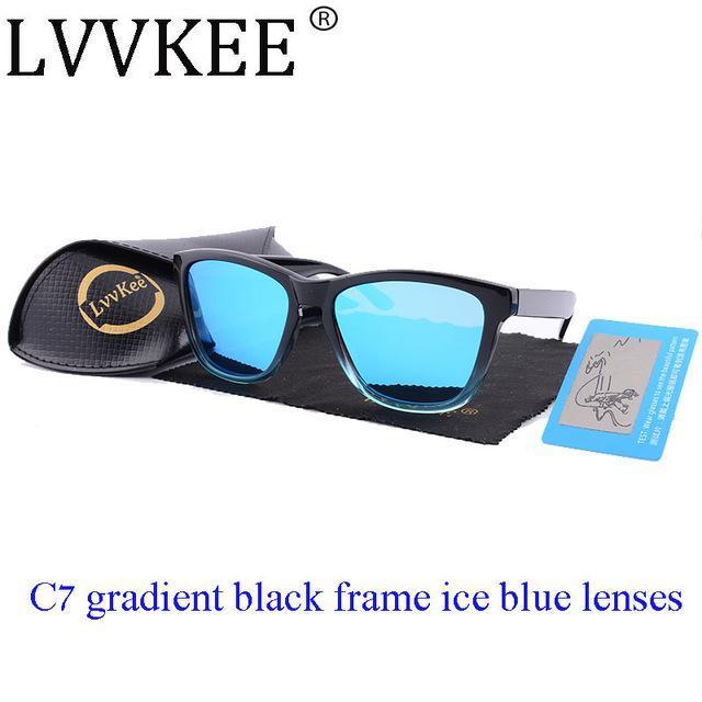 Lvvkee Top Gradient Frame Sunglasses Polarized Men Driving Sports Women-Polarized Sunglasses-Bargain Bait Box-07170 C7 with box-Multi-Bargain Bait Box
