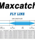Maximumcatch 100Ft 2/3/4/5/6/7/8/Wt Fly Fishing Line Weight Forward Floating Fly-MAXIMUMCATCH Fishing Solution Store-Fluo Yellow-WF2F-Bargain Bait Box