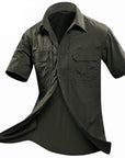 Mege , Men Short Sleeve Shirts, Breathable Quick Dry Camisa Masculina Hunting-Shirts-Bargain Bait Box-OD-M-Bargain Bait Box