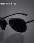 Men 100% Polarized Aluminum Alloy Frame Sunglasses Men'S Driving Sunglasses-Polarized Sunglasses-Bargain Bait Box-C01 Black-Bargain Bait Box