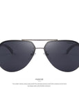 Men 100% Polarized Aluminum Alloy Frame Sunglasses Men'S Driving Sunglasses-Polarized Sunglasses-Bargain Bait Box-C02 Gray-Bargain Bait Box