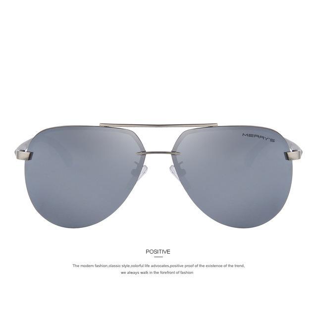 Men 100% Polarized Aluminum Alloy Frame Sunglasses Men&#39;S Driving Sunglasses-Polarized Sunglasses-Bargain Bait Box-C04 Silver-Bargain Bait Box