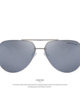 Men 100% Polarized Aluminum Alloy Frame Sunglasses Men'S Driving Sunglasses-Polarized Sunglasses-Bargain Bait Box-C04 Silver-Bargain Bait Box