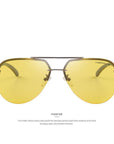 Men 100% Polarized Aluminum Alloy Frame Sunglasses Men'S Driving Sunglasses-Polarized Sunglasses-Bargain Bait Box-C07 Gray Yellow-Bargain Bait Box