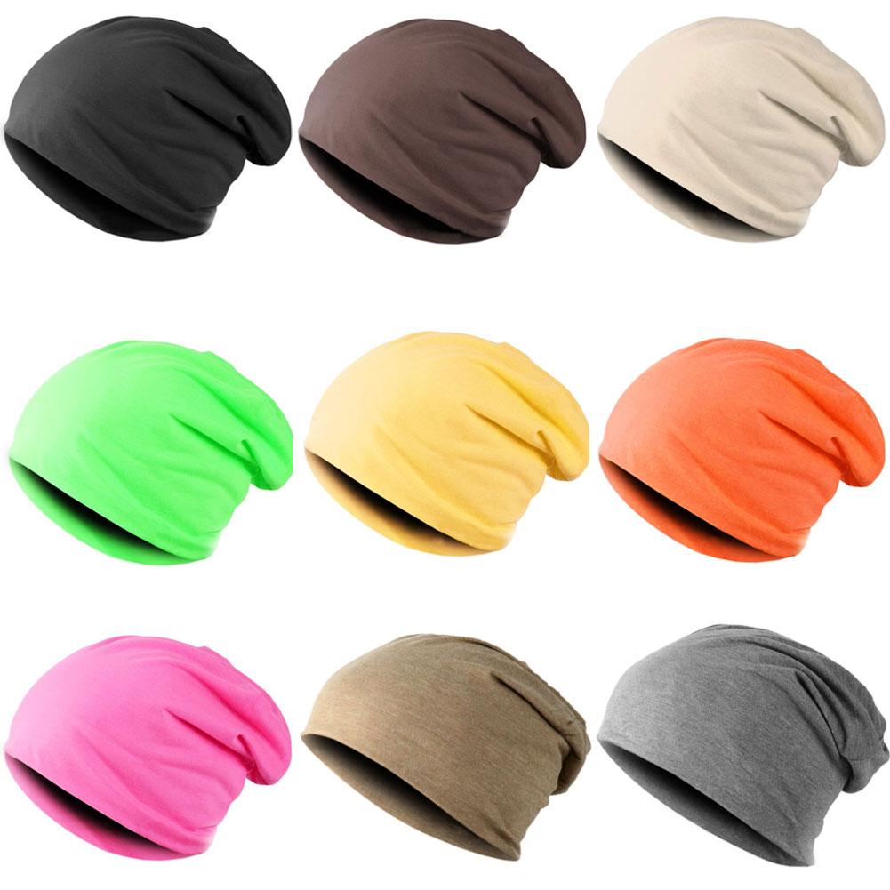 Men Women Beanie Top Solid Color Hip-Hop Slouch Unisex Knitted Cap Hat Beanies-Beanies-Bargain Bait Box-Black-Bargain Bait Box