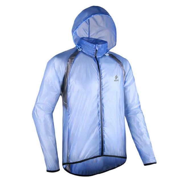 Men Women Rain Jacket With Storage Bag Ultra Light Compressed Breathable-Rain Coats-Bargain Bait Box-Blue-M-Bargain Bait Box