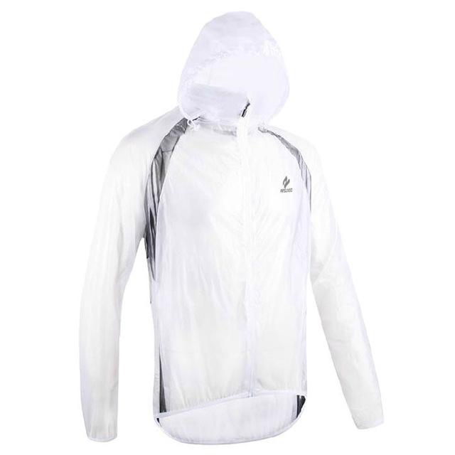 Men Women Rain Jacket With Storage Bag Ultra Light Compressed Breathable-Rain Coats-Bargain Bait Box-White-M-Bargain Bait Box
