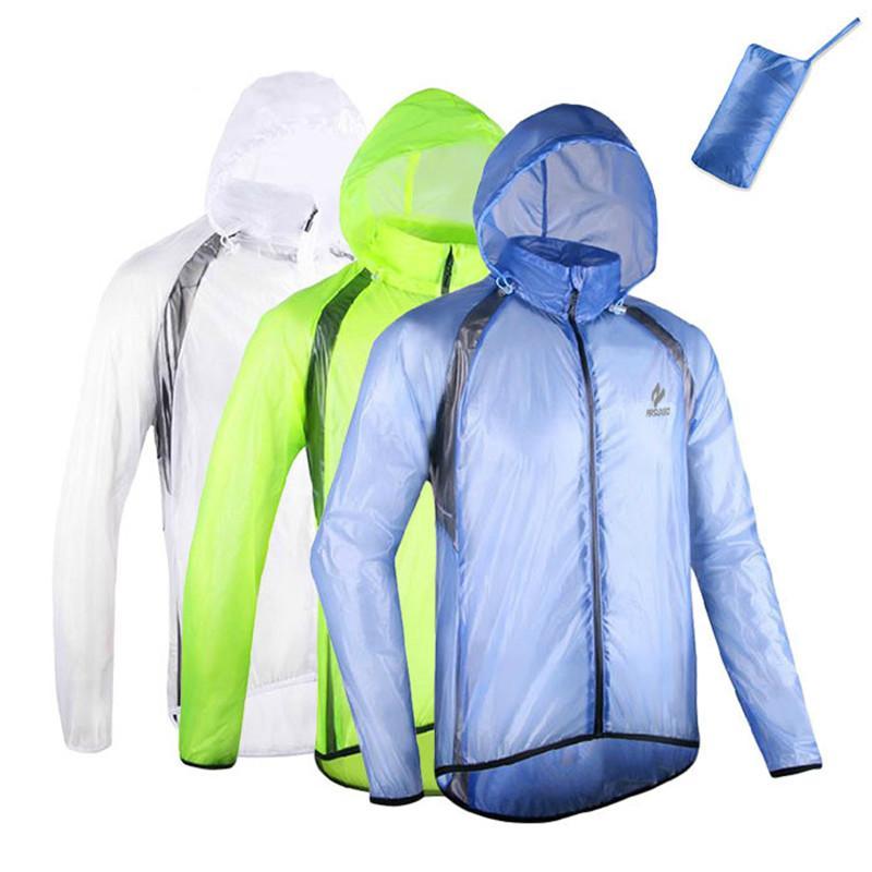 Men Women Rain Jacket With Storage Bag Ultra Light Compressed Breathable-Rain Coats-Bargain Bait Box-White-M-Bargain Bait Box