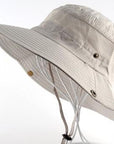 Men'S Bob Bucket Hats Fishing Wide Brim Hat Uv Protection Cap Men Sombrero Gorro-Hats-Bargain Bait Box-Beige-Bargain Bait Box