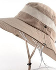 Men'S Bob Bucket Hats Fishing Wide Brim Hat Uv Protection Cap Men Sombrero Gorro-Hats-Bargain Bait Box-Brown-Bargain Bait Box