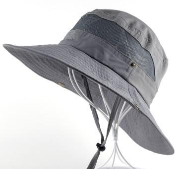 Men&#39;S Bob Bucket Hats Fishing Wide Brim Hat Uv Protection Cap Men Sombrero Gorro-Hats-Bargain Bait Box-Gray-Bargain Bait Box