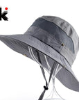 Men'S Bob Bucket Hats Fishing Wide Brim Hat Uv Protection Cap Men Sombrero Gorro-Hats-Bargain Bait Box-Gray-Bargain Bait Box