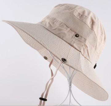 Men&#39;S Bob Bucket Hats Fishing Wide Brim Hat Uv Protection Cap Men Sombrero Gorro-Hats-Bargain Bait Box-Khaki-Bargain Bait Box