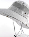 Men'S Bob Bucket Hats Fishing Wide Brim Hat Uv Protection Cap Men Sombrero Gorro-Hats-Bargain Bait Box-Light gray-Bargain Bait Box
