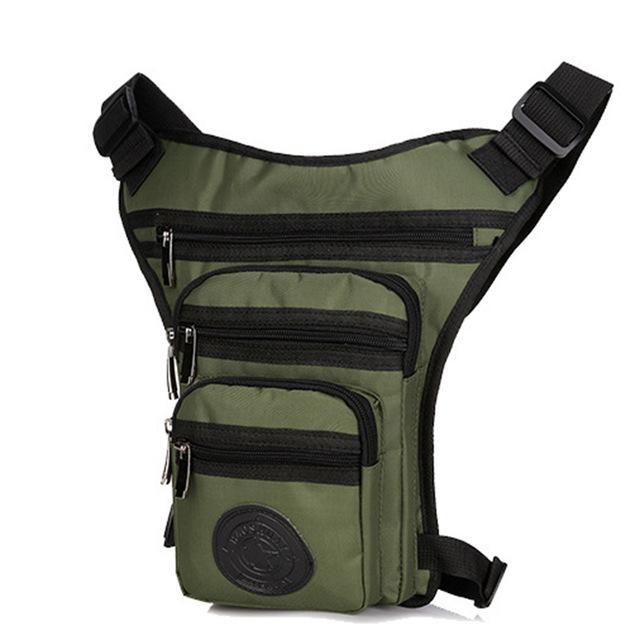 Men&#39;S Canvas Drop Leg Bag Messenger Shoulder Belt Hip Bum Fanny Waist Pack For-Bags-Bargain Bait Box-Army Green Nylon-Bargain Bait Box