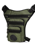 Men'S Canvas Drop Leg Bag Messenger Shoulder Belt Hip Bum Fanny Waist Pack For-Bags-Bargain Bait Box-Army Green Nylon-Bargain Bait Box