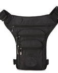 Men'S Canvas Drop Leg Bag Messenger Shoulder Belt Hip Bum Fanny Waist Pack For-Bags-Bargain Bait Box-Black Nylon-Bargain Bait Box