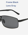 Men'S Polarized Sunglasses For Drivers Cool Rectangle Driving Sun Glass Uv400-Polarized Sunglasses-Bargain Bait Box-Black-Bargain Bait Box