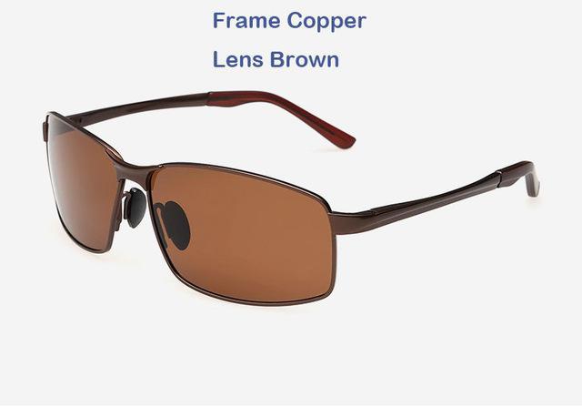 Men'S Polarized Sunglasses For Drivers Cool Rectangle Driving Sun Glass Uv400-Polarized Sunglasses-Bargain Bait Box-Brown-Bargain Bait Box