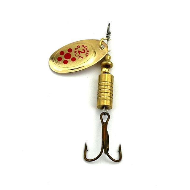 Metal Spinner Spoon Trolling Musky Trout Catfish Fishing Baits Fishing 6.7Cm-Inline Spinners-Bargain Bait Box-copper-Bargain Bait Box