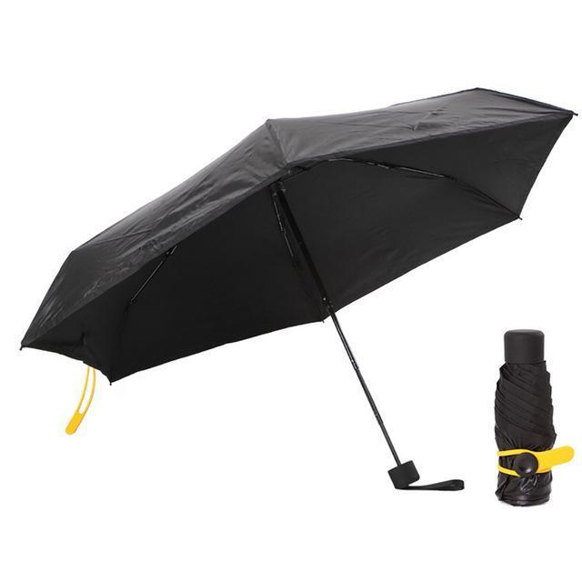 Mini Pocket Women Umbrellas Parasol Folding Male Umbrella Rain Women Anti Uv-Umbrellas-Bargain Bait Box-Black-Bargain Bait Box