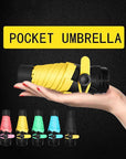 Mini Pocket Women Umbrellas Parasol Folding Male Umbrella Rain Women Anti Uv-Umbrellas-Bargain Bait Box-Blue-Bargain Bait Box