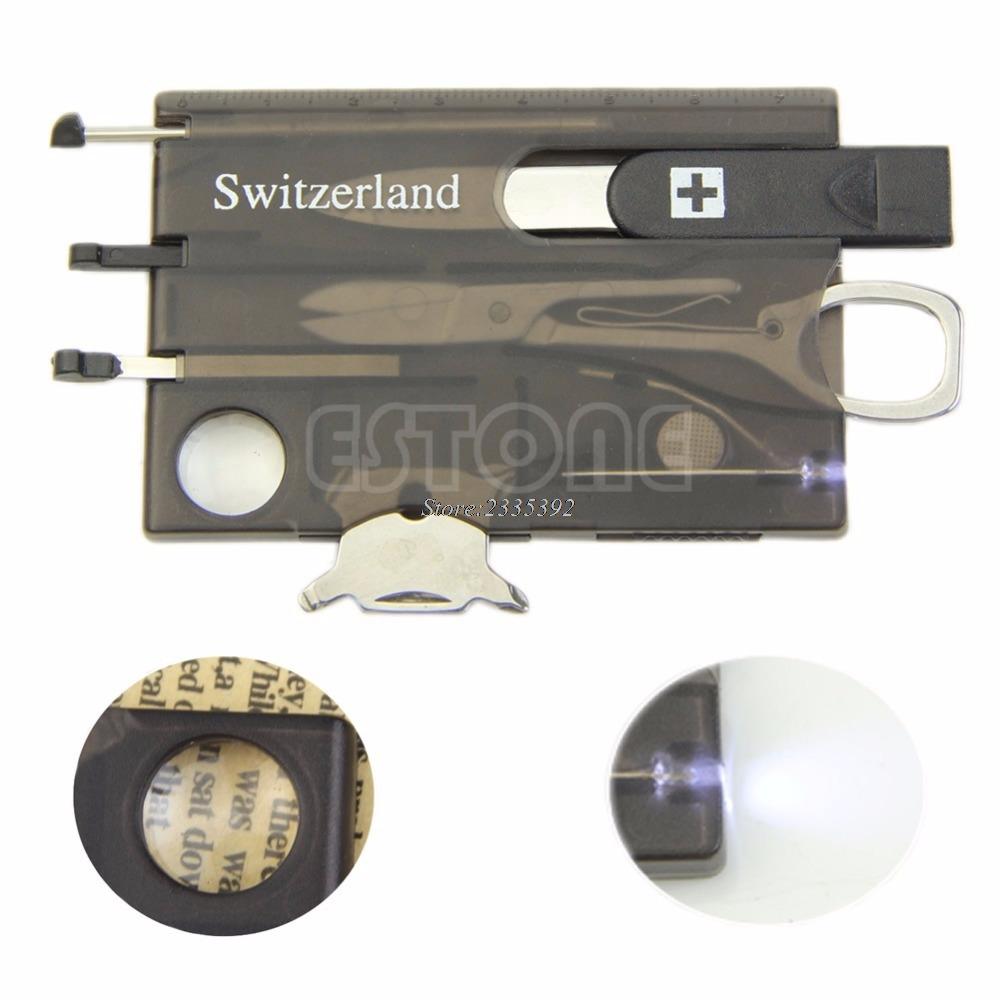 Mini Tools Survival Camping Tool Card Led Light Magnifier-Survival Gear-Bargain Bait Box-Bargain Bait Box